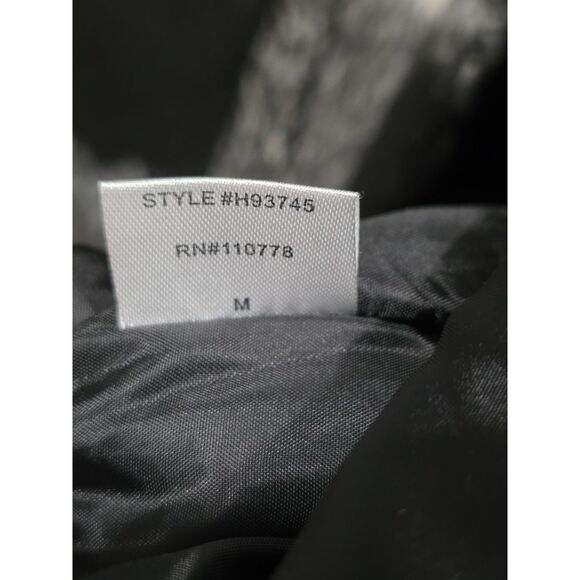 Hazelhazel Black White Buffalo Check Plaid Coat Cardigan Jacket Textured Knit, M - Picture 10 of 11